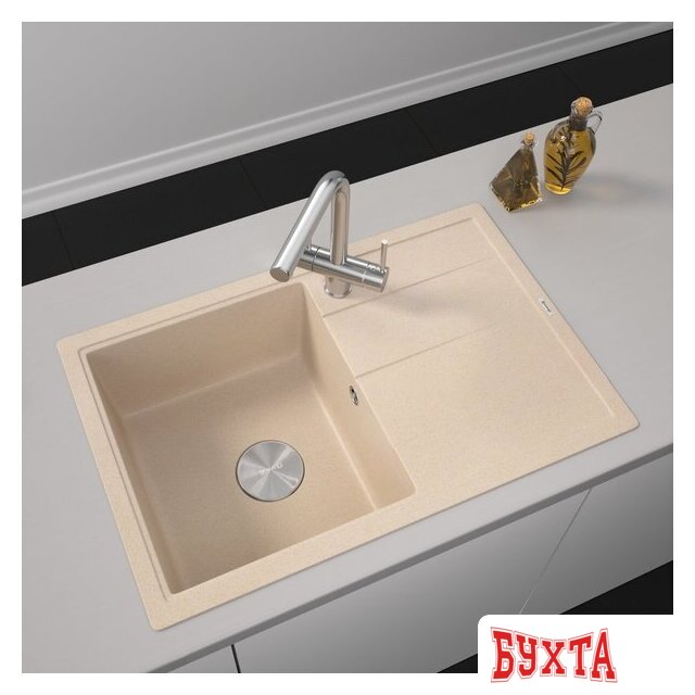 Кухонная мойка ZorG Rock 78 Premium beige