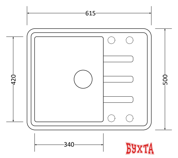 Кухонная мойка ZorG Torino 62 (серый жемчуг) 2