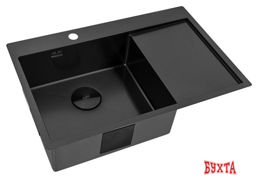 Кухонная мойка ZorG ZRN 5080 Premium L PVD Gunblack 5
