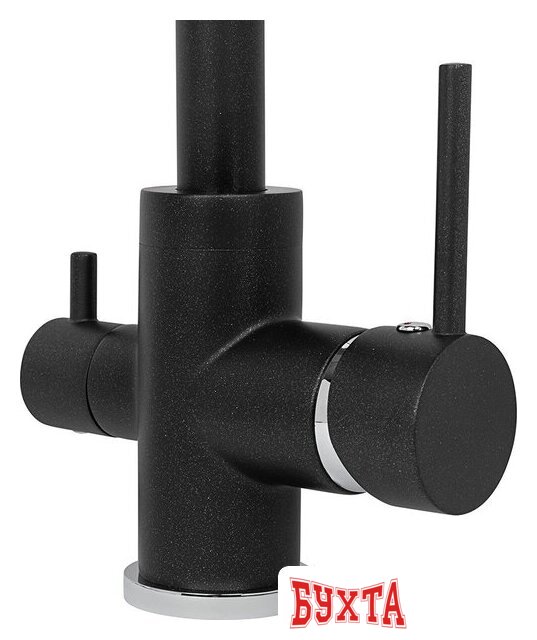 Смеситель ZorG Akvaduo Premium Brass black metallic 2