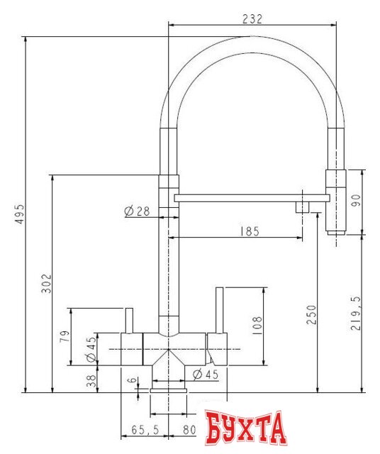 Смеситель ZorG Asgard Premium (satin) 2