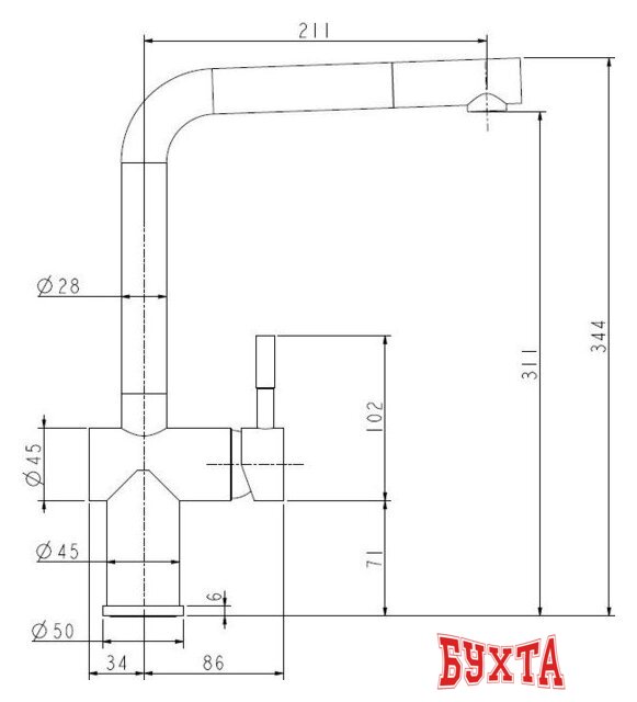 Смеситель ZorG Titan Premium (satin) 2