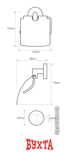 Держатель для туалетной бумаги Bemeta Omega 104212012 2