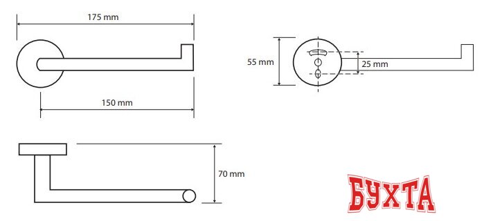 Держатель для туалетной бумаги Bemeta Brilo 161212030 2