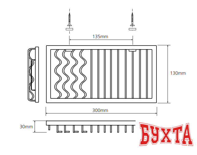 Мыльница Bemeta Cytro 102308082 2