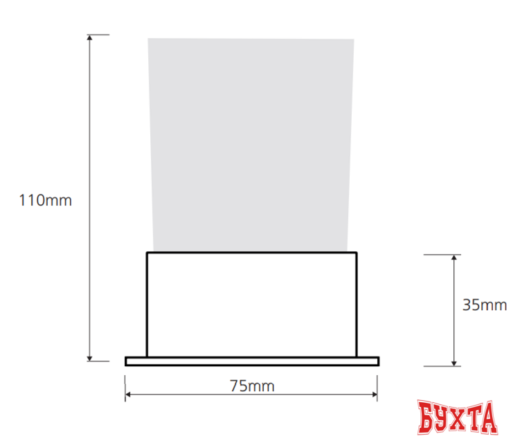 Стакан для зубной щетки и пасты Bemeta Plaza 140110061 2