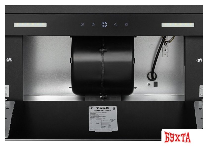 Кухонная вытяжка ZorG Addu 1060 60 S (черный) 4