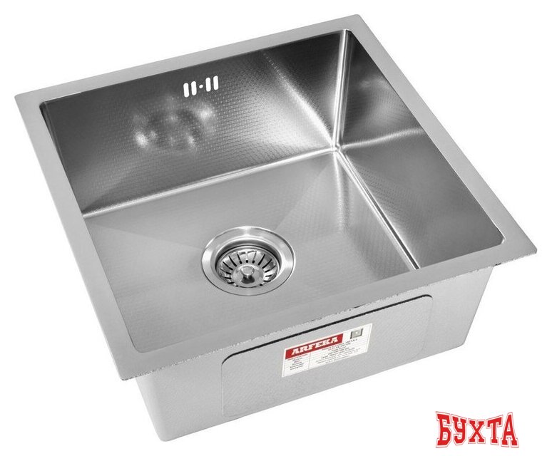 Кухонная мойка ARFEKA ECO AR 450*450 SATIN DECOR