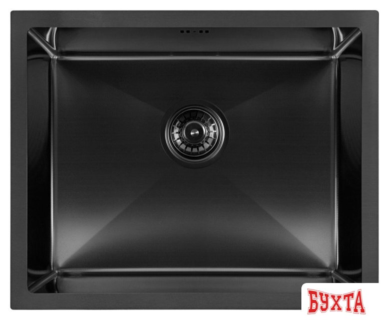 Кухонная мойка ARFEKA ECO AR 550*450 BLACK PVD NANO DECOR MILLET GRAINS