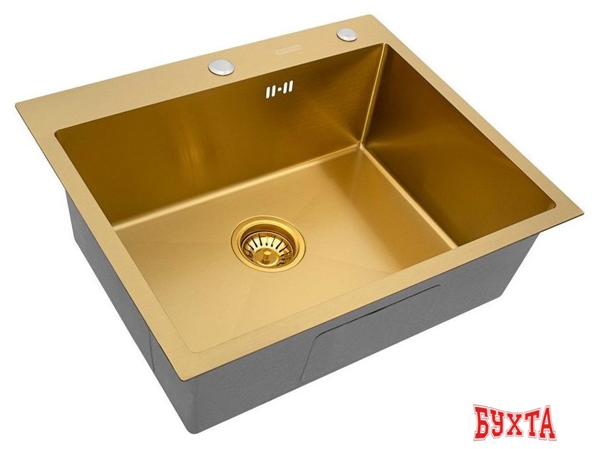 Кухонная мойка ARFEKA Eco AR 600*500 Golden PVD Nano 3