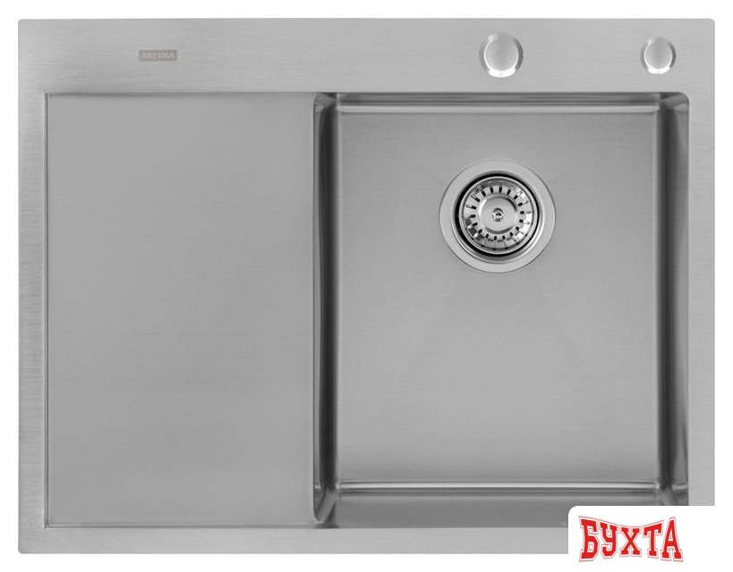 Кухонная мойка ARFEKA ECO AR 650*500 R SATIN 2