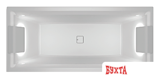 Ванна Riho Still Square Led 180x80 BR0100500K00132 (подголовник, без ножек) 1
