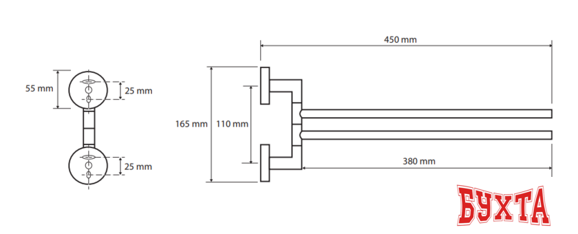 Держатель для полотенца Bemeta Omega 104204102 2