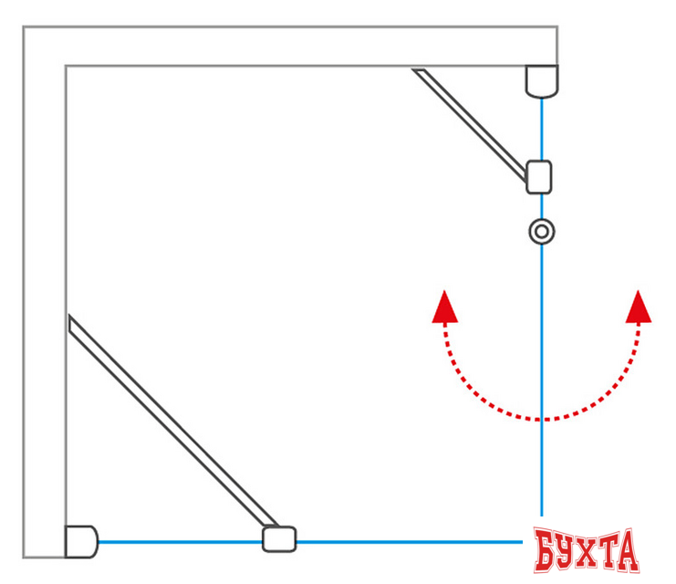 Душевая стенка Roth Lega Lift Line LZB/80 (хром/прозрачное) 2