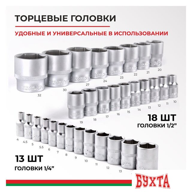 Биты, головки, насадки, держатели БелАК Профи БАК.07002 3