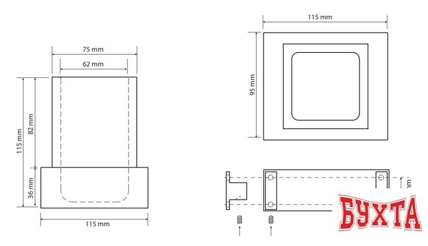 Стакан для зубной щетки и пасты Bemeta Gamma 145411012 2