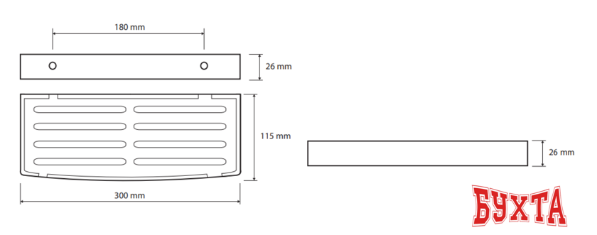 Мыльница Bemeta Cytro 102308081 2