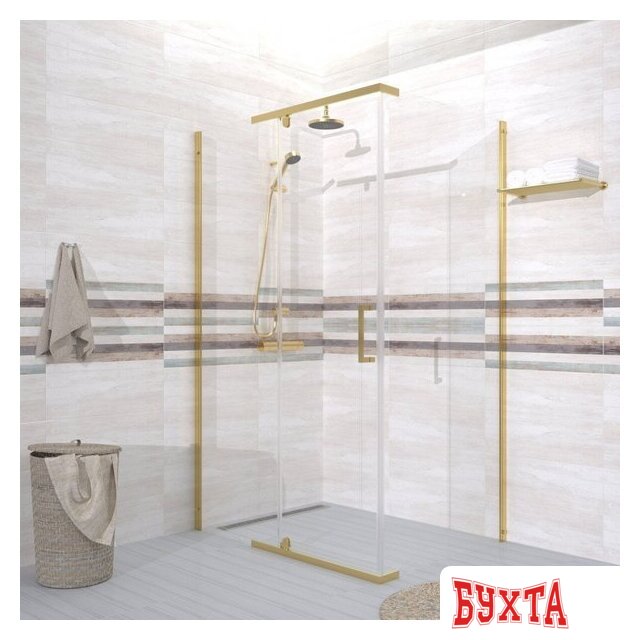 Душевой уголок Triton Терра Голд 120х90 (без поддона) 3