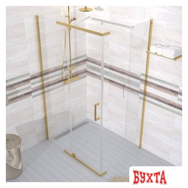 Душевой уголок Triton Терра Голд 120х90 (без поддона) 4