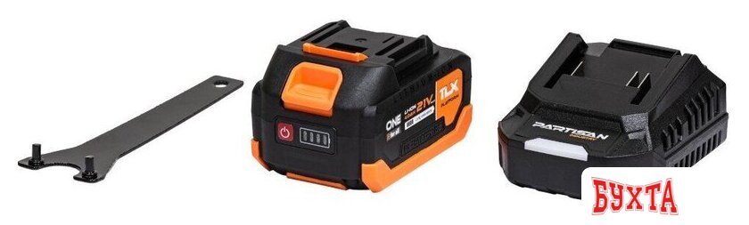 Угловая шлифмашина Partisan PCAG 2194/125BL (с 2-мя АКБ, кейс) 5