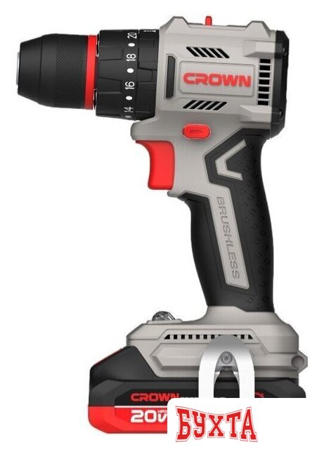 Дрель-шуруповерт Crown CT21145XMS-2 BMC (с 2-мя АКБ, кейс) 2