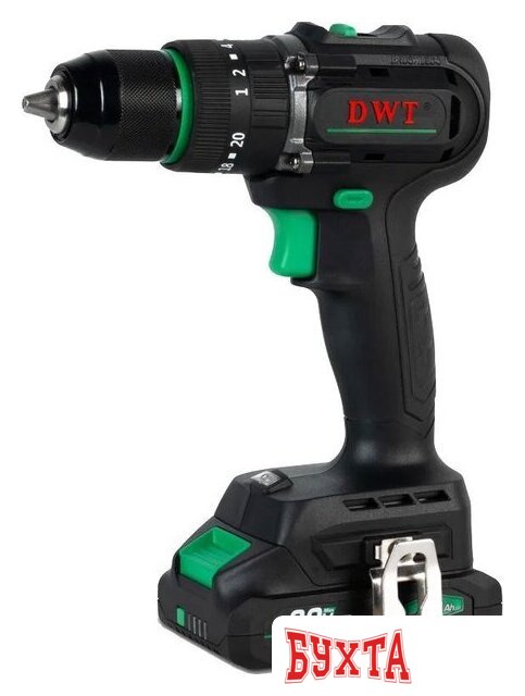 Ударная дрель-шуруповерт DWT ASBP-20 DNG-2 BMC (с 2-мя АКБ, кейс)