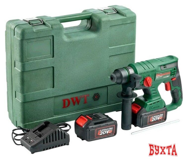 Перфоратор DWT ABH-20 D-2H BMC (с 2-мя АКБ) 5