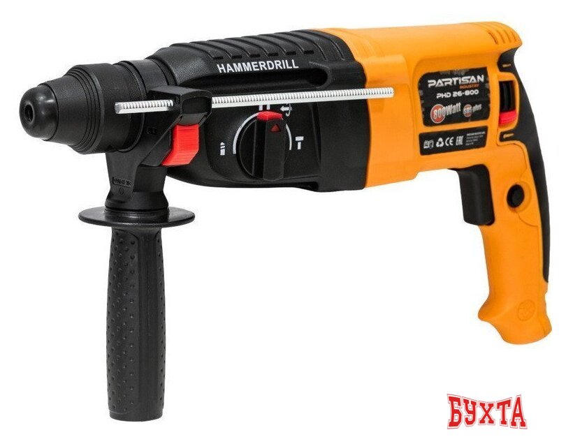 Перфоратор Partisan PHD 26-800 (кейс)