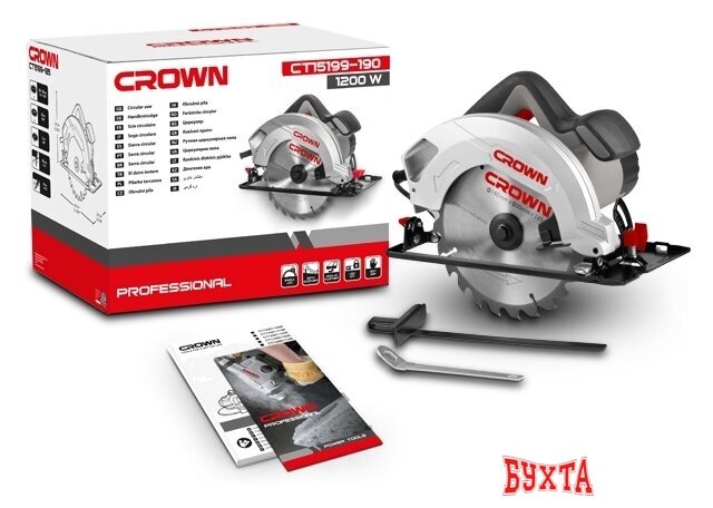 Дисковая (циркулярная) пила Crown CT15199-190 2