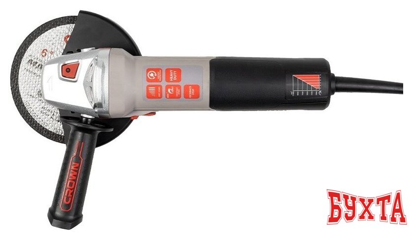 Угловая шлифмашина Crown CT13678-125RSV 5