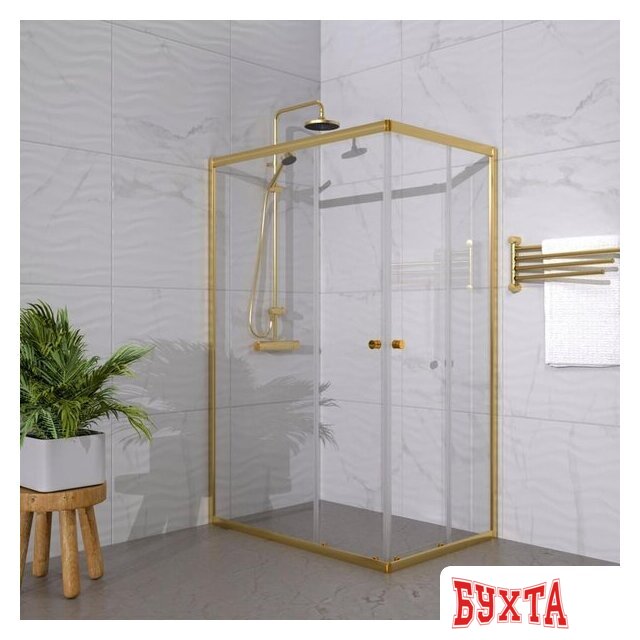Душевой уголок Triton Вента Голд А1 120х80 (прозрачный, без поддона) 3