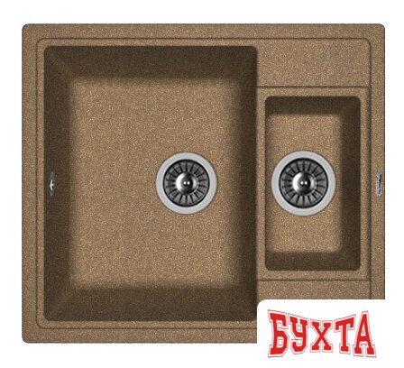 Кухонная мойка Florentina Липси-580К (коричневый)