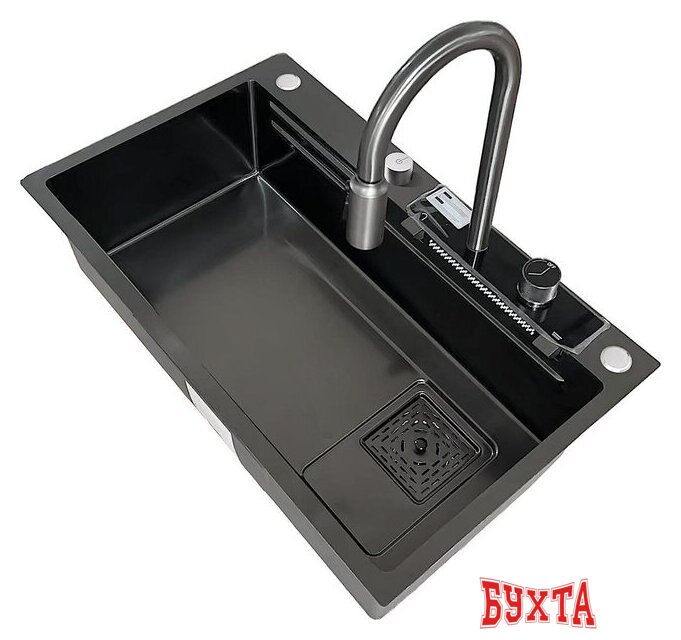 Кухонная мойка Stellar Decor S7545NB-C-D 3