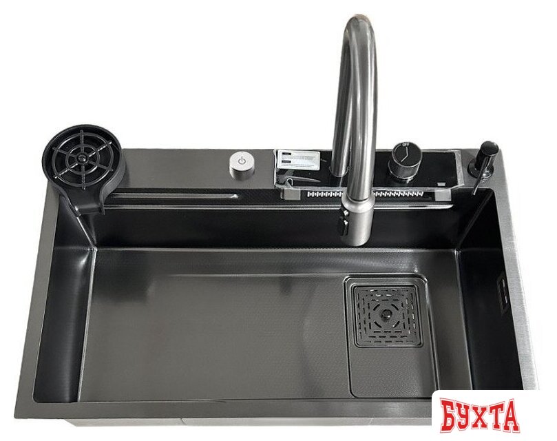 Кухонная мойка Stellar Decor S7545NB-C-D 4