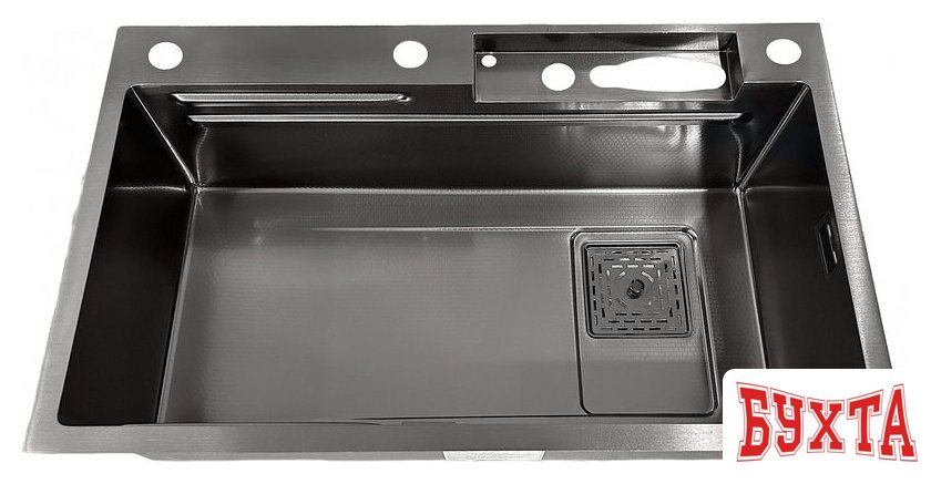 Кухонная мойка Stellar Decor S7545NB-C-D 5