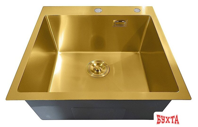 Кухонная мойка Stellar Decor S5050GL-D (золото) 3