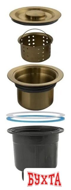 Кухонная мойка Asteria A5050GL-D1 (золото декор) 5