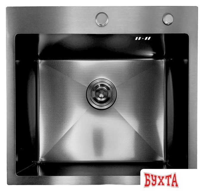 Кухонная мойка Asteria A5550NB-D1 (черный декор)