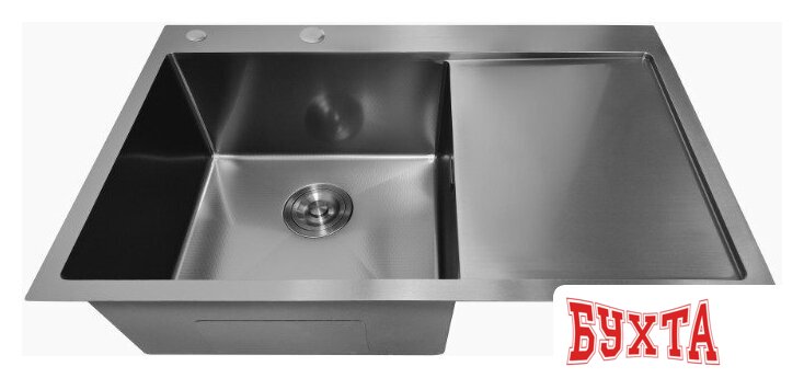 Кухонная мойка Stellar Decor S7850NB-L-D (нано черный) 5