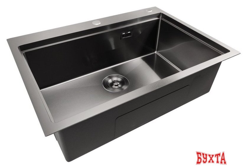 Кухонная мойка Stellar S5550NB-A (нано черный, с доской) 5