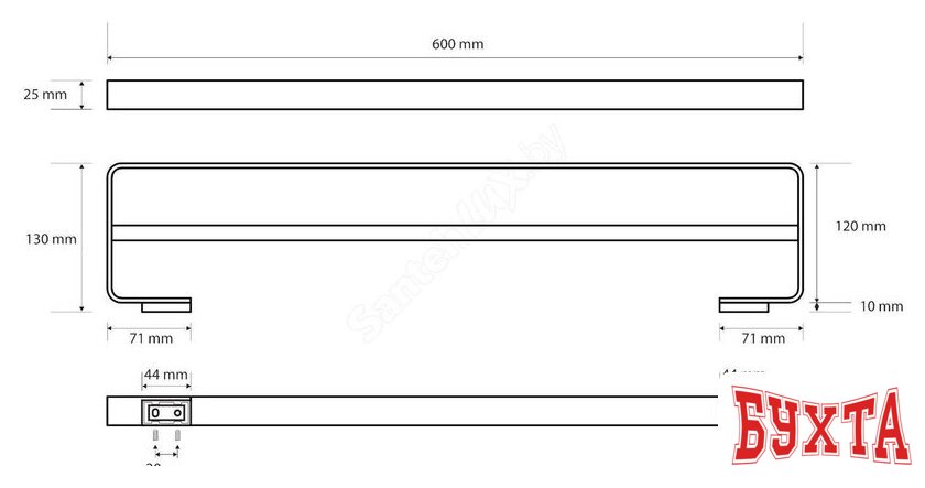 Держатель для полотенца Bemeta 139104052 (хром) 2