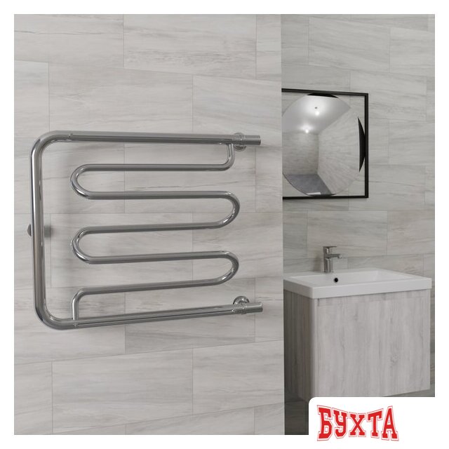 Полотенцесушитель Luxon DW с полочками 50x50 2