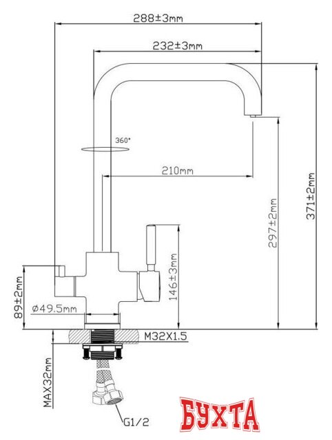 Смеситель Oasis L1006GF 4