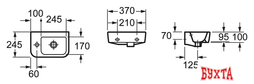 Умывальник Lavinia Boho One 33310001 L 3