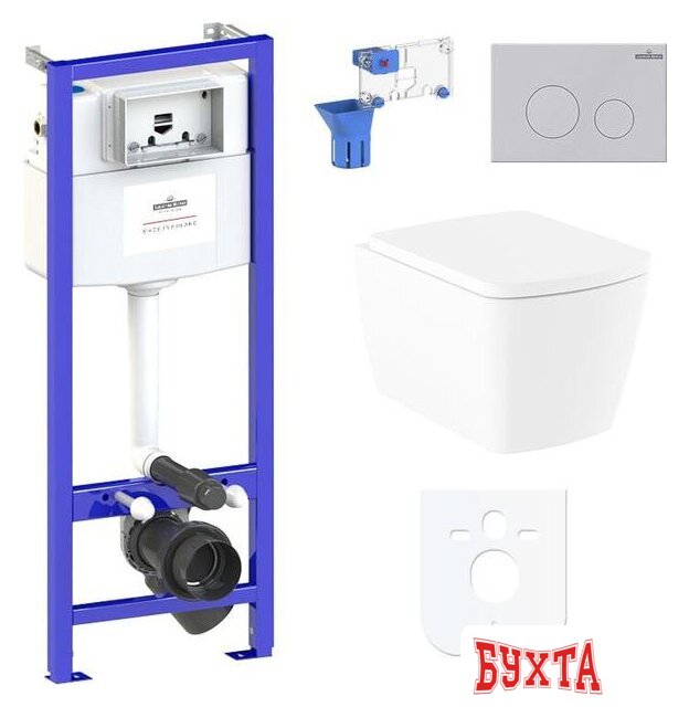 Унитаз подвесной Lavinia Boho Relfix Aveo Rimless 7 в 1 87040127 (матовый пластик) 1