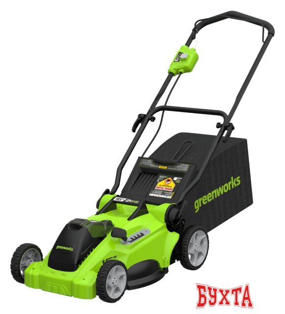 Газонокосилка Greenworks GD40LM16XK4 2517907UB (с 1-м АКБ)