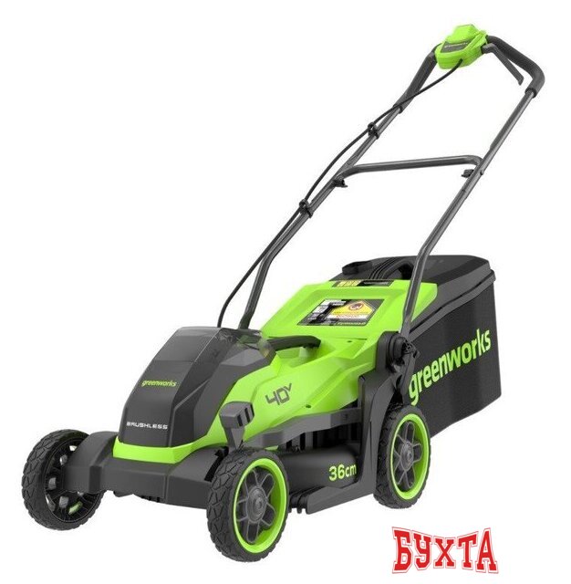 Газонокосилка Greenworks GD40LM361 2520807 (без АКБ)