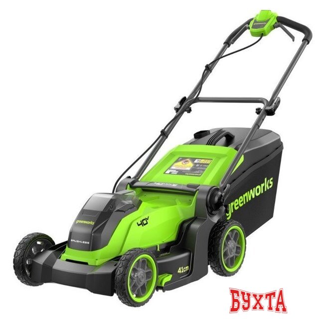 Газонокосилка Greenworks GD40LM411 2521007 (без АКБ)
