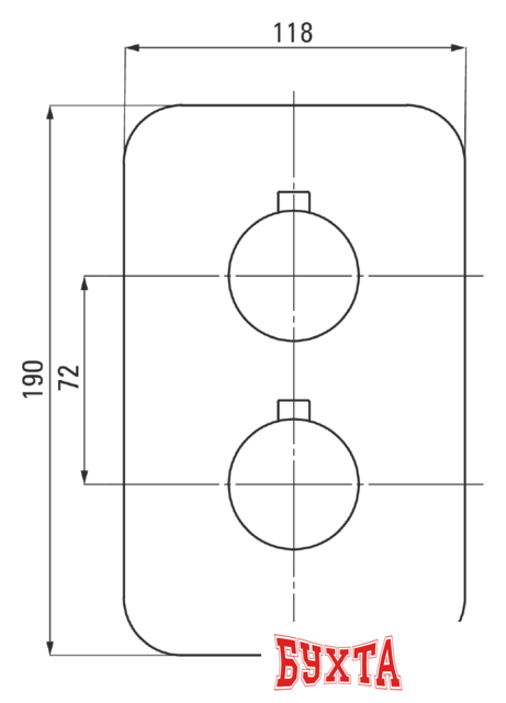 Смеситель без скрытого механизма Deante Box BXY NEBT 2