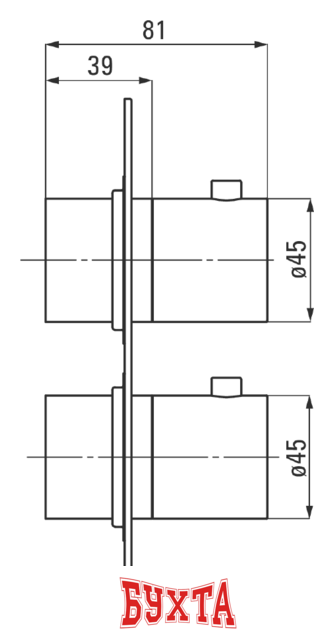 Смеситель без скрытого механизма Deante Box BXY NEBT 3